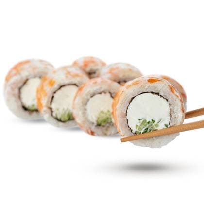 sushi roll with cream cheese and shrimp R_KUAL250424A-1572093-01