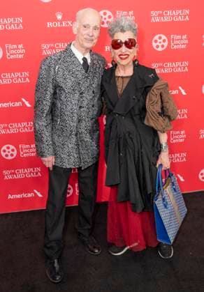 April 28, 2025, New York, New York, USA: John Waters and Henny Garfunkel attend 50th Chaplin Award Gala celebrating Pedro Almodovar to benefit Film at Lincoln Center at Alice Tully Hall in New York on April 28, 2025. New York USA - ZUMAr339 20250428_znp_r339_057 Copyright: xLevxRadinx