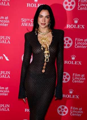 50th Chaplin Award Gala Honoring Pedro Almodovar - NYC Dua Lipa attends the 50th Chaplin Award Gala Honoring Pedro Almodovar in New York, NY on April 28, 2025. Photo by Charles Guerin ABACAPRESS.COM New York City New York United States  Copyright: xGuerinxCharles ABACAx