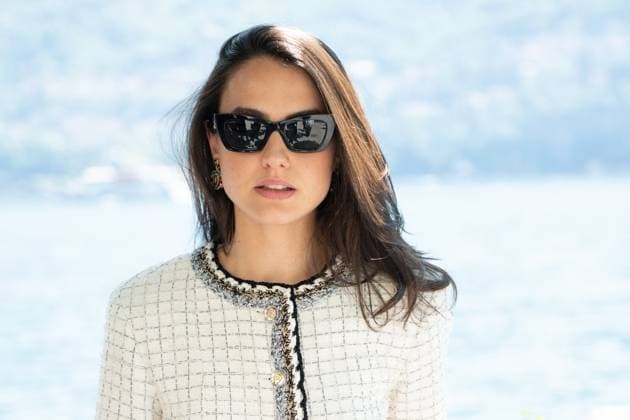 Chanel Cruise 2025 Fashion Show Front Row - Como Romana Maggiora Vergano attending the Chanel Cruise 2025 fashion show at Villa D Este in Como, Italy, on April 29, 2025. Photo by Aurore Marechal ABACAPRESS.COM Como Italy  Copyright: xMarechalxAurore ABACAx