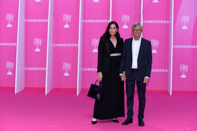 Pink Carpet Closing 8th Canneseries International Festival in Cannes, France - 29 Apr 2025 Bille August, and Michelle Leibetrau attend the Pink Carpet during the 8th Canneseries International Festival at Palais des Festivals. Cannes France Copyright: xGianluigixJoriox xSOPAxImagesx G.Jorio_Pink Carpet Closing_332455