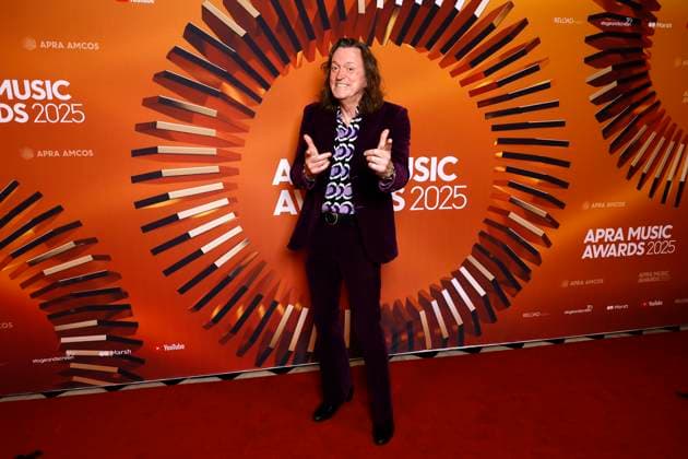 APRA MUSIC AWARDS 2025, Murray Cook poses for a photo during the 2025 APRA Music Awards at Melbourne Town Hall in Melbourne, Wednesday, April 30, 2025. ( NO ARCHIVING MELBOURNE VICTORIA AUSTRALIA  Copyright: xCONxCHRONISx 20250430191070153623
