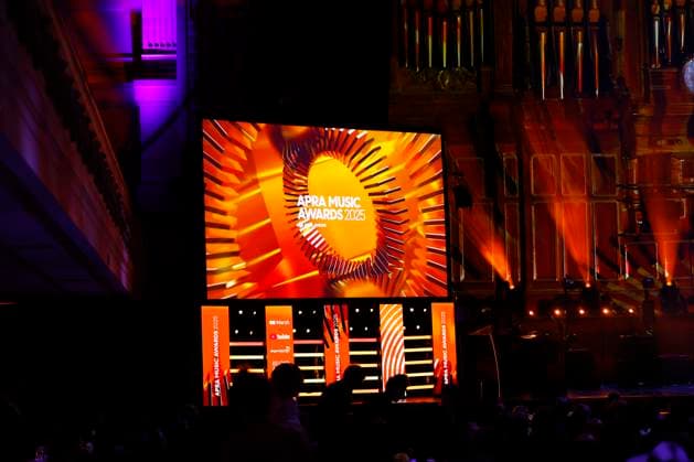 APRA MUSIC AWARDS 2025, A general view during the 2025 APRA Music Awards at Melbourne Town Hall in Melbourne, Wednesday, April 30, 2025. ( NO ARCHIVING MELBOURNE VICTORIA AUSTRALIA  Copyright: xCONxCHRONISx 20250430197288313186