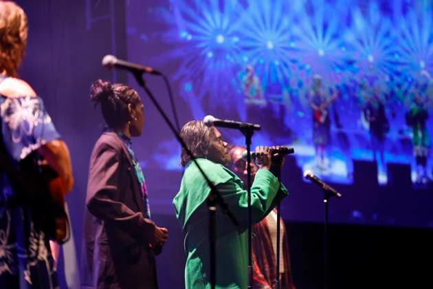 APRA MUSIC AWARDS 2025, Ripple Effect perform on stage during the 2025 APRA Music Awards at Melbourne Town Hall in Melbourne, Wednesday, April 30, 2025. ( NO ARCHIVING MELBOURNE VICTORIA AUSTRALIA  Copyright: xCONxCHRONISx 20250430143305749309