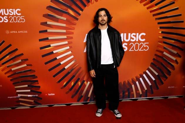 APRA MUSIC AWARDS 2025, Keanu Torres poses for a photo during the 2025 APRA Music Awards at Melbourne Town Hall in Melbourne, Wednesday, April 30, 2025. ( NO ARCHIVING MELBOURNE VICTORIA AUSTRALIA  Copyright: xCONxCHRONISx 20250430154854560107