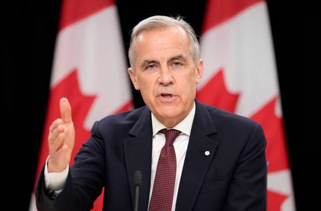 May 2, 2025, Ottawa, On, Canada: Prime Minister Mark Carney speaks during a news conference in Ottawa, Friday, May 2, 2025. Ottawa Canada  - ZUMAc35_ 20250502_zaf_c35_003 Copyright: xAdrianxWyldx