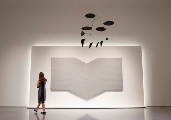 Adelante by Frank Stella is on display as part of The Now and Contemporary Evening Auction sale at Sotheby s on Friday, May 2, 2025 in New York City.  NYP202505022021 JohnxAngelillo