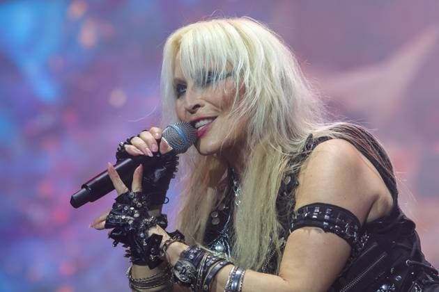 SÃO PAULO, SP - 02.05.2025: BANGERS OPEN AIR 2025 - German singer Doro Pesch performs this Friday (02) during the first day of the Bangers Open Air festival held in São Paulo at Memorial da América Latina, west of the capital, between May 2nd and 4th, 2025. x2730759x  YurixMurakami