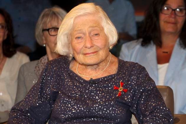 Irene Butter, geb. Hasenberg Ueberlebende des Holocaust zu Gast in der NDR Talkshow aus dem NDR 3 Studio am 04.05.2025 in Hamburg Hamburg Deutschland