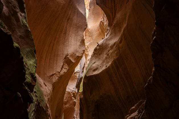 Creative Highlights World Sunlight piercing through narrow rock formations Avla canyon in Kayseri, Kayseri, Türkiye CR_UGOUSD250430-1696550-01