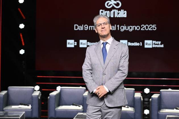 Rome: Rai Headquarters Via Asiago. Photocall Giro d Italia 2025 . Rome: Rai Headquarters Via Asiago. Photocall Giro d Italia 2025 . In the photo: Paolo Petrecca Rome Italy  Copyright: xIPA ABACAx