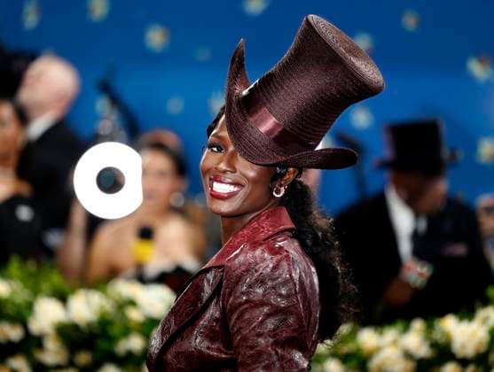 Jodie Turner-Smith arrives on the red carpet at the 2025 Met Gala celebrating the opening of Superfine: Tailoring Black Style at The Metropolitan Museum of Art on Monday, May 5, 2025 in New York City.  NYP20250505156 JOHNxANGELILLO