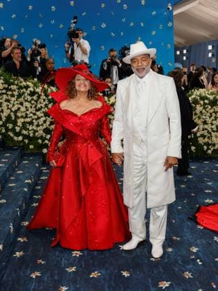 Debbie Allen and Norm Nixon arrive on the red carpet at the 2025 Met Gala celebrating the opening of Superfine: Tailoring Black Style at The Metropolitan Museum of Art on Monday, May 5, 2025 in New York City.  NYP20250505531 JOHNxANGELILLO