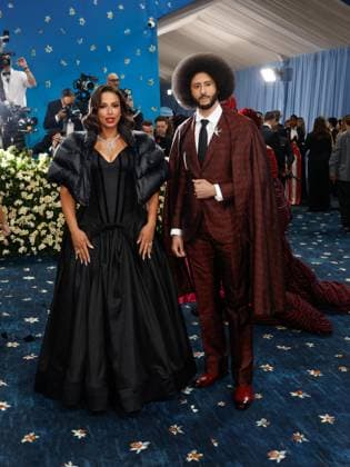 Colin Kaepernick and Nessa Diab arrive on the red carpet at the 2025 Met Gala celebrating the opening of Superfine: Tailoring Black Style at The Metropolitan Museum of Art on Monday, May 5, 2025 in New York City.  NYP20250505592 JOHNxANGELILLO