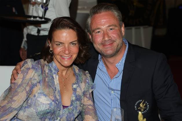 Europa-Park Eagles Charity Golfcup 2025 Sänger Sasha mit Ehefrau Julia Röntgen anlässlich des Gala-Abends. Europa-Park Eagles Charity Golfcup 2025 am 05.05.2025. Hotel Colosseo, Rust, Baden-Württemberg, Deutschland.
