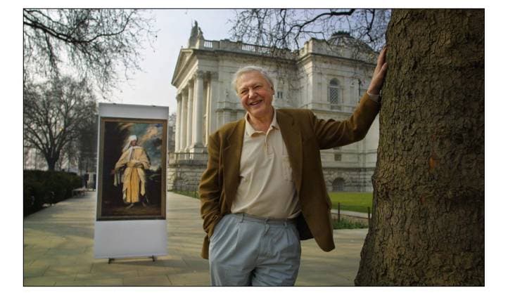 Sir David Attenborough, Chairman of the Art Funds Centenary Committee of Honour, on hand to announce, on the eve of the launch of a public appeal to raise 12.5 million to ensure that Sir Joshua Reynolds great portrait of Omai is saved for the nation, an exciting development, being that a private patron has expressed a wish to make it possible for the Tate to acquire the work. The benefactor has asked to remain anonymous. pic David Sandison 26 3 2003 Copyright: xDavidxSandisonx DMGTCHPDPICT000378112284