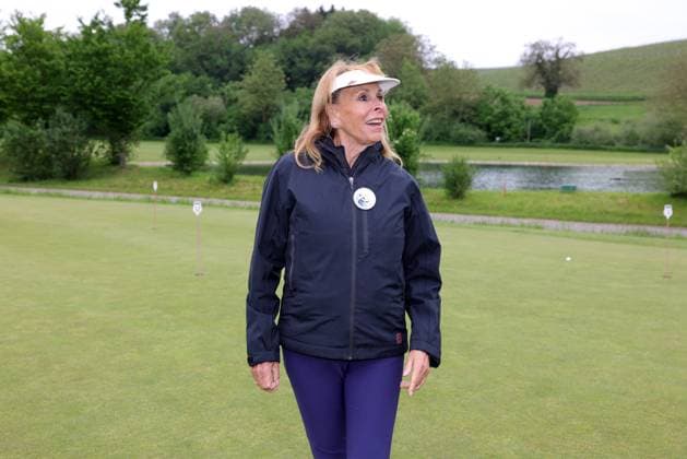 Europa-Park Eagles Charity Golfcup 2025 Ireen Sheer auf dem Golfplatz. Europa-Park Eagles Charity Golfcup 2025 am 05.05.2025 auf dem 18-Loch-Platz des Europa-Park Golfclubs Breisgau e.V.. Baden-Württemberg, Deutschland.