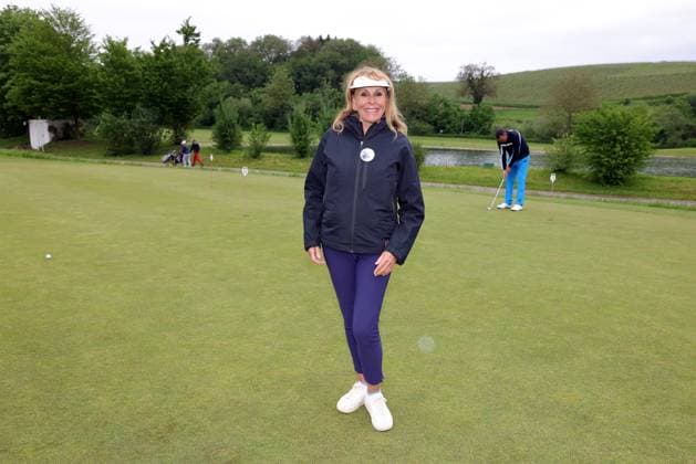 Europa-Park Eagles Charity Golfcup 2025 Ireen Sheer auf dem Golfplatz. Europa-Park Eagles Charity Golfcup 2025 am 05.05.2025 auf dem 18-Loch-Platz des Europa-Park Golfclubs Breisgau e.V.. Baden-Württemberg, Deutschland.