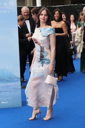 . 06 05 2025. London, United Kingdom. Felicity Jones arriving at the Ocean with David Attenborough premiere in London.  xStephenxLockx xi-Imagesx IIM-25922-0002