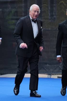 . 06 05 2025. London, United Kingdom. King Charles III arriving at the Ocean with David Attenborough premiere in London.  xStephenxLockx xi-Imagesx IIM-25922-0035