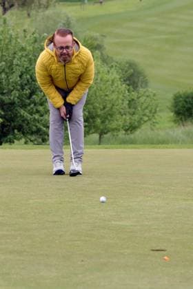 Europa-Park Eagles Charity Golfcup 2025 Ross Antony beim Putten. Europa-Park Eagles Charity Golfcup 2025 am 05.05.2025 auf dem 18-Loch-Platz des Europa-Park Golfclubs Breisgau e.V.. Baden-Württemberg, Deutschland.