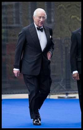 . 06 05 2025. London, United Kingdom. King Charles III arriving at the Ocean with David Attenborough premiere in London.  xStephenxLockx xi-Imagesx IIM-25922-0040