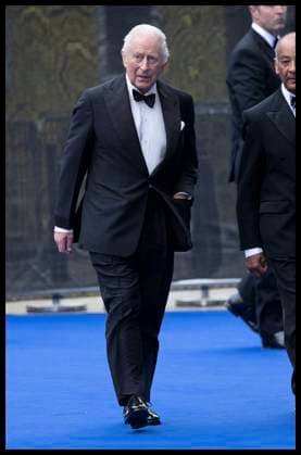 . 06 05 2025. London, United Kingdom. King Charles III arriving at the Ocean with David Attenborough premiere in London.  xStephenxLockx xi-Imagesx IIM-25922-0044