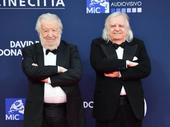 Entertainment Themen der Woche KW19 Entertainment Bilder des Tages Rome, 70th edition of the David di Donatello, red carpet - In the photo: Antonio and Pupi Avati  Copyright: xVincenzoxLandix xipa-agency.netx xVincenzoxLandix IPA_Agency_IPA57377811