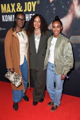 Anna Dushime, Joy Denalane und Hadnet Tesfai bei der Premiere der 3teiligen ARD Doku Filmreihe öMax und Joy - komm naeher (ab 8.5.205 in der ARD Mediathek) am 7.05.2025 in der Astor Filmlounge in Berlin ARD Doku Serie Max & Joy- komm naeher feiert Premiere in Berlin