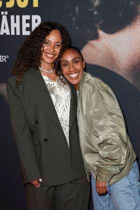 Joy Denalane und Hadnet Tesfai bei der Premiere der 3teiligen ARD Doku Filmreihe öMax und Joy - komm naeher (ab 8.5.205 in der ARD Mediathek) am 7.05.2025 in der Astor Filmlounge in Berlin ARD Doku Serie Max & Joy- komm naeher feiert Premiere in Berlin