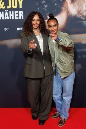 Premiere - Doku Serie Max & Joy Komm näher Joy Denalane und Hadnet Tesfai bei der Premiere zur Doku-Serie Max & Joy Komm näher in der Astor Film Lounge am 07.05.2025 in Berlin. Copyright: xEventpressxKochanx