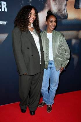 Joy Denalane und Hadnet Tesfai bei der Premiere der ARD Doku-Serie Max & Joy - Komm näher in der Astor Film Lounge. Berlin, 07.05.2025