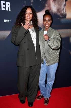 Joy Denalane und Hadnet Tesfai bei der Premiere der ARD Doku-Serie Max & Joy - Komm näher in der Astor Film Lounge. Berlin, 07.05.2025