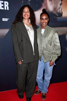 Joy Denalane und Hadnet Tesfai bei der Premiere der ARD Doku-Serie Max & Joy - Komm näher in der Astor Film Lounge. Berlin, 07.05.2025