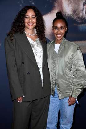 Joy Denalane und Hadnet Tesfai bei der Premiere der ARD Doku-Serie Max & Joy - Komm näher in der Astor Film Lounge. Berlin, 07.05.2025