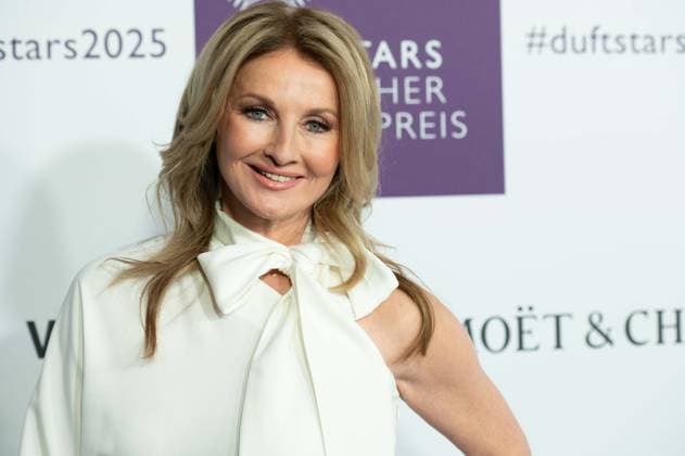 Frauke LUDOWIG, Moderatorin, Portraet, Porträt, Portrait, Angeschnittenes Einzelbild, Einzelmotiv, bei den DUFTSTARS 2025 - Deutscher Parfumpreis Verleihung des deutschen Parfumpreises DUFTSTARS durch die Fragrance Foundation am 08.05.2025, Rheinterrassen, Duesseldorf.