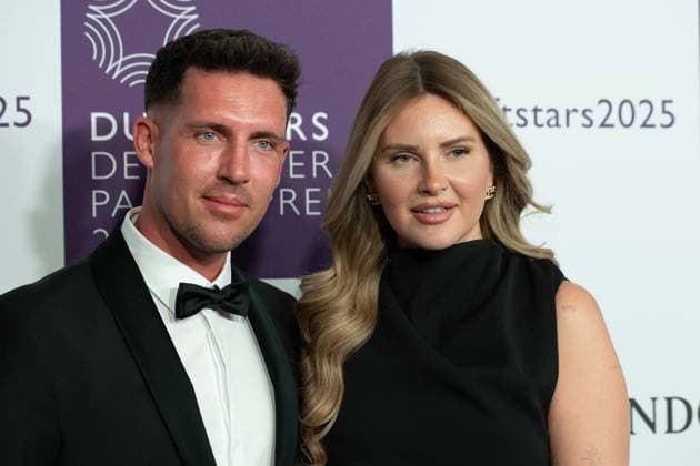 Tobias und Maren WOLF, Portraet, Porträt, Portrait, Angeschnittenes Einzelbild, Einzelmotiv, bei den DUFTSTARS 2025 - Deutscher Parfumpreis Verleihung des deutschen Parfumpreises DUFTSTARS durch die Fragrance Foundation am 08.05.2025, Rheinterrassen, Duesseldorf.