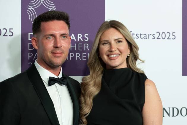 Tobias und Maren WOLF, Portraet, Porträt, Portrait, Angeschnittenes Einzelbild, Einzelmotiv, bei den DUFTSTARS 2025 - Deutscher Parfumpreis Verleihung des deutschen Parfumpreises DUFTSTARS durch die Fragrance Foundation am 08.05.2025, Rheinterrassen, Duesseldorf.