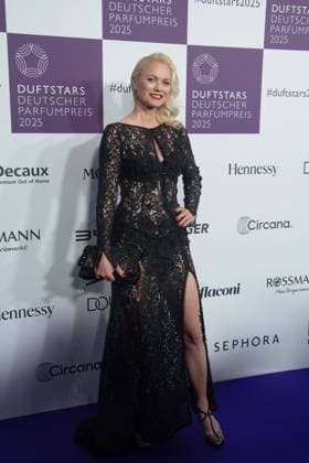 Franziska KNUPPE, Model, bei den DUFTSTARS 2025 - Deutscher Parfumpreis Verleihung des deutschen Parfumpreises DUFTSTARS durch die Fragrance Foundation am 08.05.2025, Rheinterrassen, Duesseldorf.