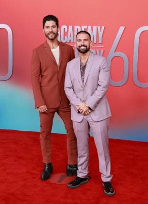 60th Academy of Country Music Awards in Frisco, USA - 08 May 2025 Dan + Shay - Dan Smyers and Shay Mooney attend the 60th Academy of Country Music Awards at Omni Frisco Hotel at The Star. Frisco United States Copyright: xCaseyxFlaniganx xSOPAxImagesx ACM25_029