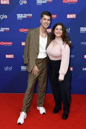 Maximilian Seitz und Ronja Forcher beim Bunte New Faces Award im Delphi Kino in Berlin am 08.05.2025