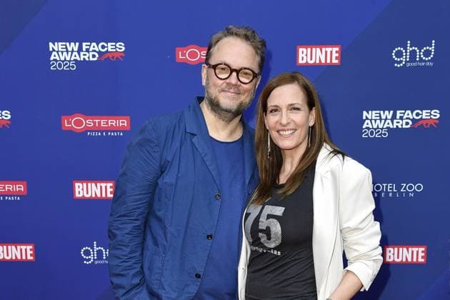 Ulrike Frank mit Ehefrau Ulrike Frank beim Bunte New Faces Award im Delphi Kino in Berlin am 08.05.2025
