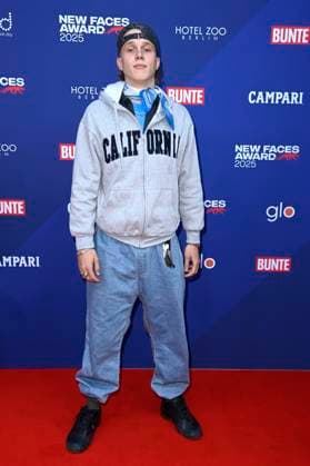 Noah Kraus bei der Verleihung der Bunte New Faces Awards Film 2025 im Delphi Filmpalast. Berlin, 08.05.2025