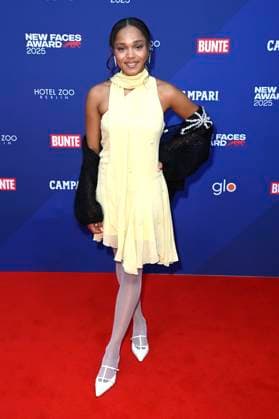 Sira-Anna Faal bei der Verleihung der Bunte New Faces Awards Film 2025 im Delphi Filmpalast. Berlin, 08.05.2025