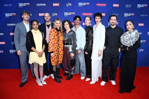 Entertainment Themen der Woche KW19 Enzo Brumm, Sira-Anna Faal, Leon Kluth, Lilli Tautfest, Melanie Waelde, Mido Kotaini, Dana Herfurth, Lydia Amasko, Bernhard Wenger und Tua El-Fawwal bei der Verleihung der Bunte New Faces Awards Film 2025 im Delphi Filmpalast. Berlin, 08.05.2025 *** Enzo Brumm, Sira Anna Faal, Leon Kluth, Lilli Tautfest, Melanie Waelde, Mido Kotaini, Dana Herfurth, Lydia Amasko, Bernhard Wenger and Tua El Fawwal at the presentation of the Bunte New Faces Awards Film 2025 at the Delphi Filmpalast Berlin, 08 05 2025 Foto:xF.xKernx xFuturexImagex faces_5568