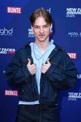 Egon Werler bei der Verleihung der Bunte New Faces Awards Film 2025 im Delphi Filmpalast. Berlin, 08.05.2025
