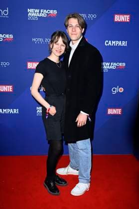 Anna Bachmann und Richard Kreutz bei der Verleihung der Bunte New Faces Awards Film 2025 im Delphi Filmpalast. Berlin, 08.05.2025