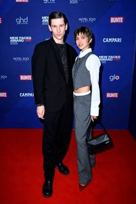 Lorenz Hochhuth und Anna-Lena Schwing bei der Verleihung der Bunte New Faces Awards Film 2025 im Delphi Filmpalast. Berlin, 08.05.2025