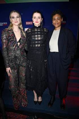 Kim Hnizdo, Katharina Stark und Merle Grimme bei der Verleihung der Bunte New Faces Awards Film 2025 im Delphi Filmpalast. Berlin, 08.05.2025