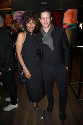 Dennenesch Zoude mit Gast bei der Verleihung der Bunte New Faces Awards Film 2025 im Delphi Filmpalast. Berlin, 08.05.2025